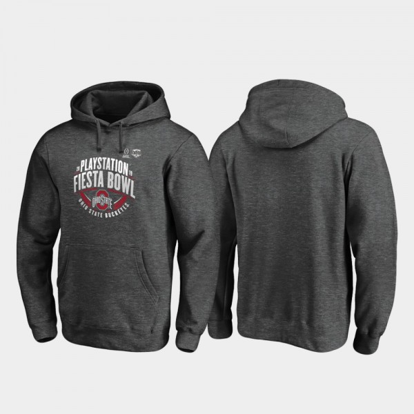 Ohio State Buckeyes Men's 2019 Fiesta Bowl Bound Scrimmage Heather Gray College Football Hoodie 2404CNGG2